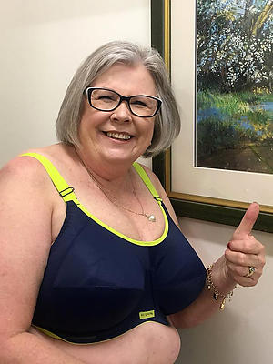 crazy granny in lingerie