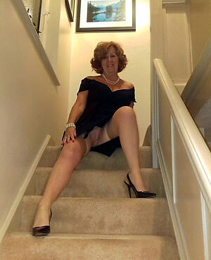 senior women upskirt amateur old bag