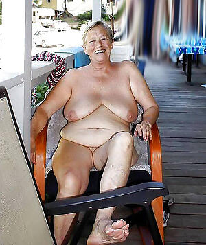 porn pics of low-spirited outdoor granny