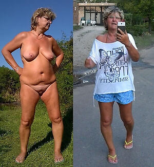 dressed and uncover older women love porn