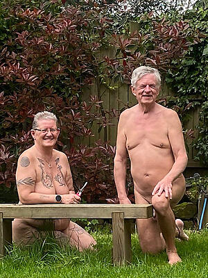 photoshooting not far from granny naked couples