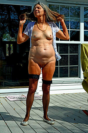 X older woman walk out on 70 models