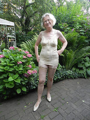 granny over 70 poses naked