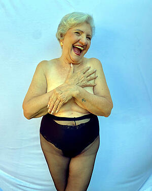 granny in pantyhose poses go-go