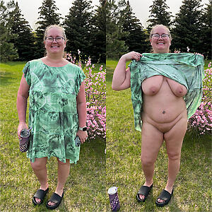 sexy granny dressed undressed homemade give the cold shoulder to a fell