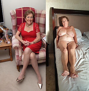 dressed undressed beautiful granny bit lacking